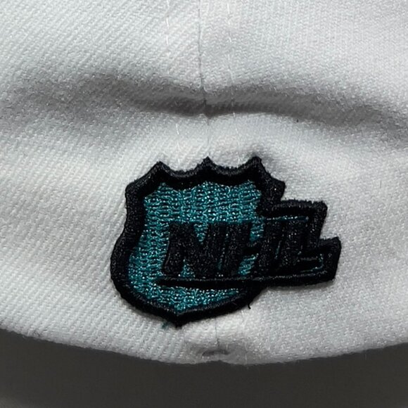 San Jose Sharks NHL Stretch Fit M/L Hat Cap Zephyr White Hockey California Mens - Picture 9 of 13